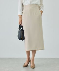 ROPE' / ロペ ミニ・ひざ丈スカート | トリアセダブルクロス ハイウエストタイトスカート/イージーケア・セットアップ対応・26SS