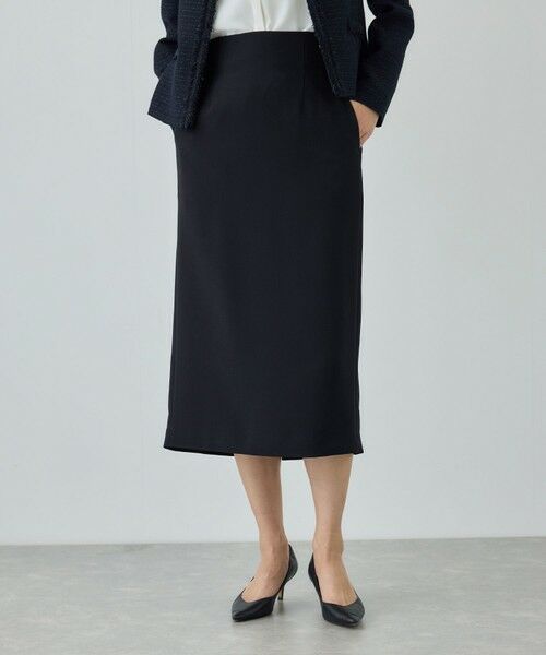 ROPE' / ロペ ミニ・ひざ丈スカート | トリアセダブルクロス ハイウエストタイトスカート/イージーケア・セットアップ対応・26SS | 詳細19