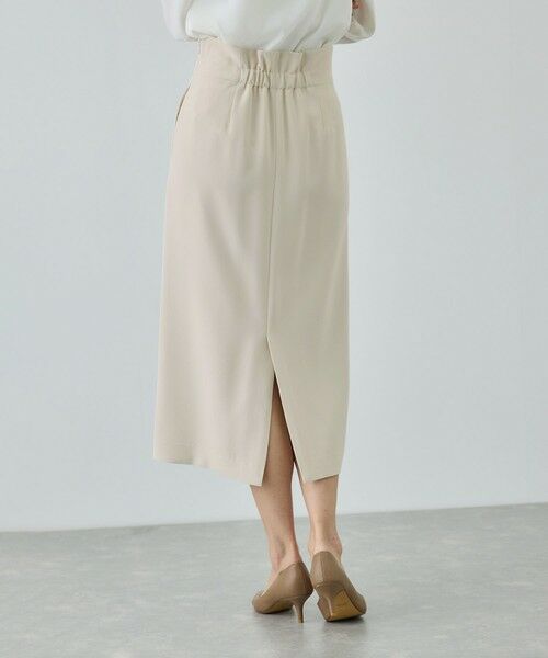 ROPE' / ロペ ミニ・ひざ丈スカート | トリアセダブルクロス ハイウエストタイトスカート/イージーケア・セットアップ対応・26SS | 詳細2