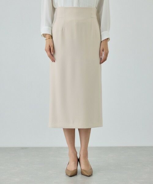 ROPE' / ロペ ミニ・ひざ丈スカート | トリアセダブルクロス ハイウエストタイトスカート/イージーケア・セットアップ対応・26SS | 詳細7