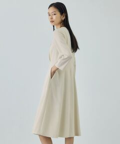 ROPE' / ロペ ロング・マキシ丈ワンピース | トリアセダブルクロス セミフレアーワンピース/イージーケア・セットアップ対応・26SS