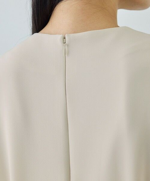 ROPE' / ロペ ロング・マキシ丈ワンピース | トリアセダブルクロス セミフレアーワンピース/イージーケア・セットアップ対応・26SS | 詳細13