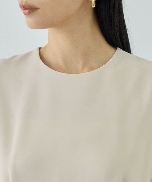 ROPE' / ロペ ロング・マキシ丈ワンピース | トリアセダブルクロス セミフレアーワンピース/イージーケア・セットアップ対応・26SS | 詳細14