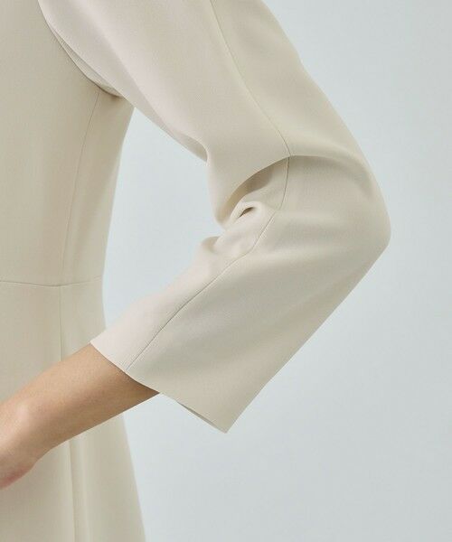 ROPE' / ロペ ロング・マキシ丈ワンピース | トリアセダブルクロス セミフレアーワンピース/イージーケア・セットアップ対応・26SS | 詳細15