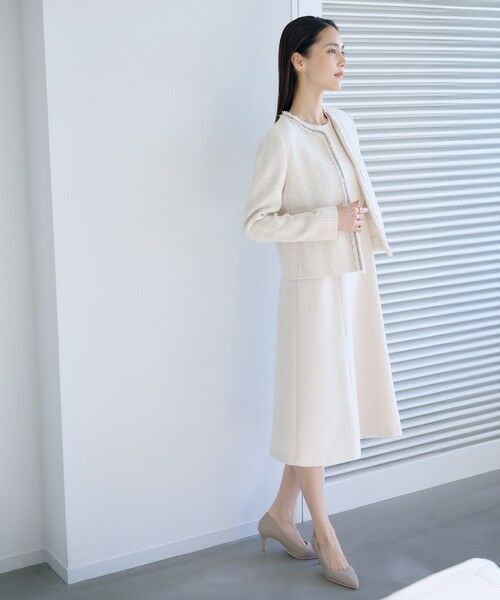 ROPE' / ロペ ロング・マキシ丈ワンピース | トリアセダブルクロス セミフレアーワンピース/イージーケア・セットアップ対応・26SS | 詳細27
