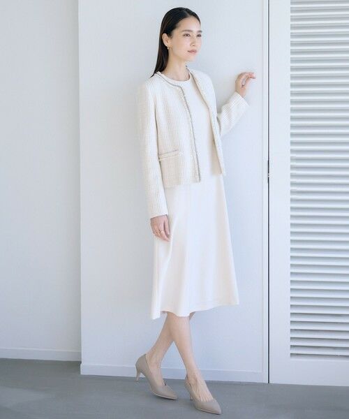 ROPE' / ロペ ロング・マキシ丈ワンピース | トリアセダブルクロス セミフレアーワンピース/イージーケア・セットアップ対応・26SS | 詳細28