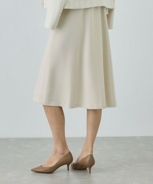 ROPE' / ロペ ロング・マキシ丈ワンピース | トリアセダブルクロス セミフレアーワンピース/イージーケア・セットアップ対応・26SS | 詳細4