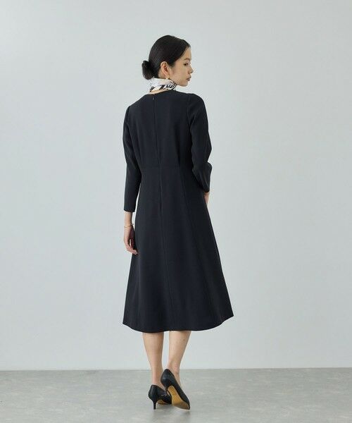 ROPE' / ロペ ロング・マキシ丈ワンピース | トリアセダブルクロス セミフレアーワンピース/イージーケア・セットアップ対応・26SS | 詳細6