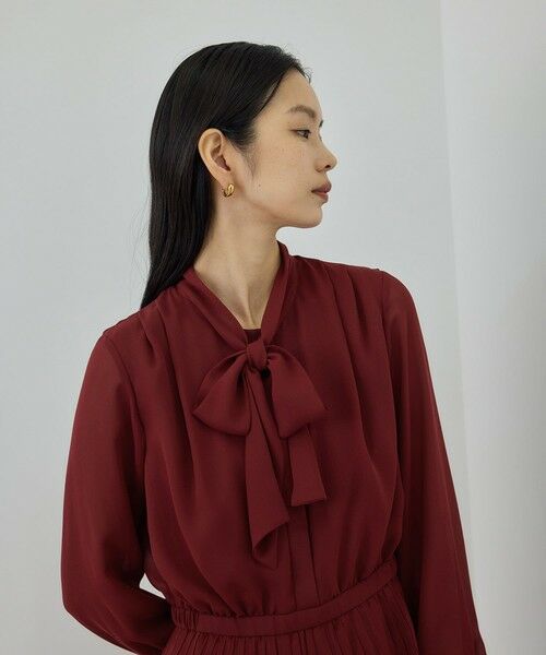 ROPE' / ロペ ロング・マキシ丈ワンピース | ジョーゼットシフォンプリーツワンピース/26SS | 詳細11