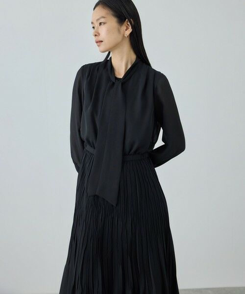 ROPE' / ロペ ロング・マキシ丈ワンピース | ジョーゼットシフォンプリーツワンピース/26SS | 詳細3