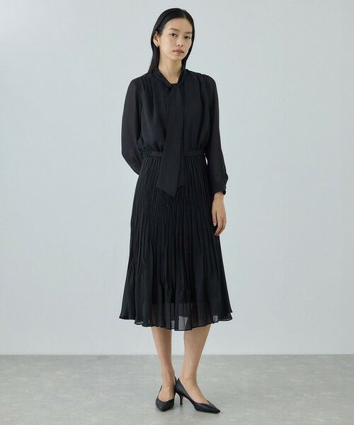 ROPE' / ロペ ロング・マキシ丈ワンピース | ジョーゼットシフォンプリーツワンピース/26SS | 詳細5