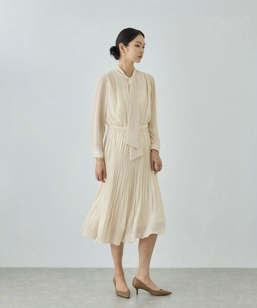ROPE' / ロペ ロング・マキシ丈ワンピース | ジョーゼットシフォンプリーツワンピース/26SS | 詳細7