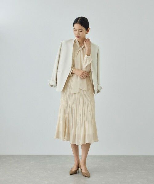 ROPE' / ロペ ロング・マキシ丈ワンピース | ジョーゼットシフォンプリーツワンピース/26SS | 詳細8