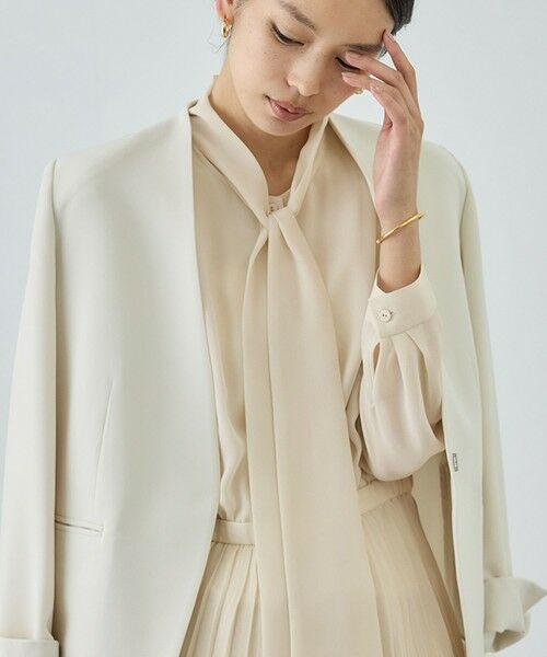 ROPE' / ロペ ロング・マキシ丈ワンピース | ジョーゼットシフォンプリーツワンピース/26SS | 詳細9