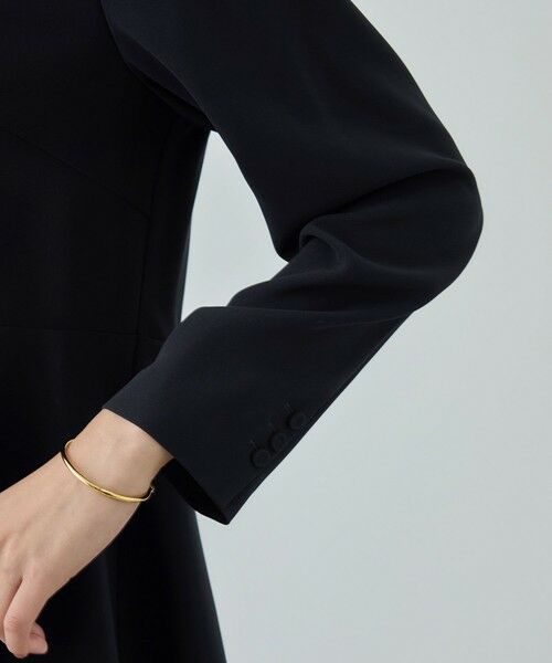 ROPE' / ロペ シャツ・ブラウス | トリアセダブルクロス ペプラムブラウス/イージーケア・セットアップ対応・26SS | 詳細12