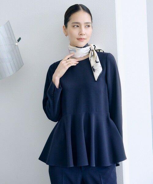 ROPE' / ロペ シャツ・ブラウス | トリアセダブルクロス ペプラムブラウス/セットアップ対応・イージーケア・26SS | 詳細24