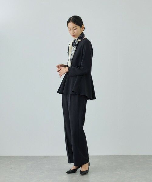 ROPE' / ロペ シャツ・ブラウス | トリアセダブルクロス ペプラムブラウス/イージーケア・セットアップ対応・26SS | 詳細6