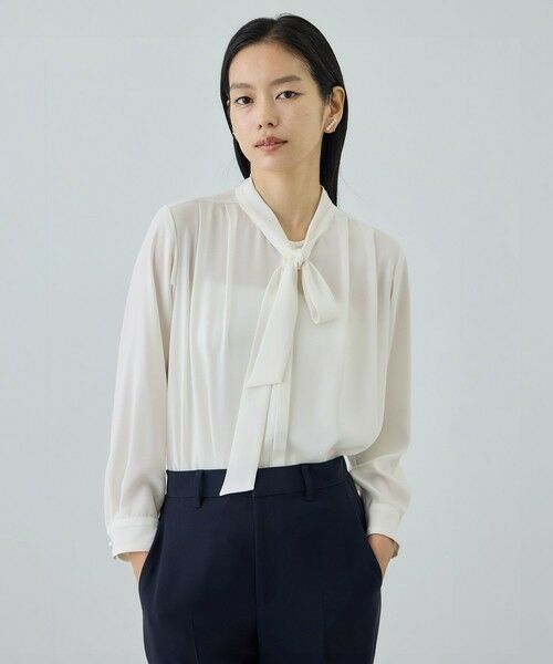 ROPE' / ロペ シャツ・ブラウス | ボウタイブラウス/イージーケア・26SS | 詳細7
