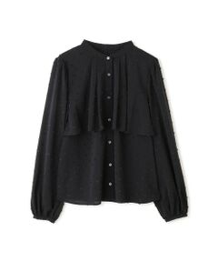 ROPE' / ロペ シャツ・ブラウス | カットジャガードフリルブラウス/イージーケア