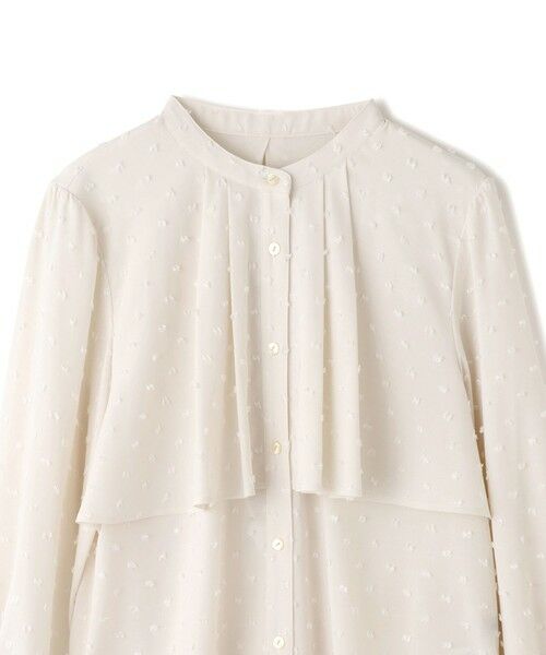 ROPE' / ロペ シャツ・ブラウス | カットジャガードフリルブラウス/イージーケア | 詳細2