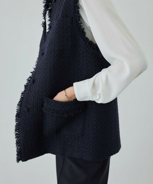 ROPE' / ロペ ベスト | ミックスツイードジレベスト/26SS | 詳細10