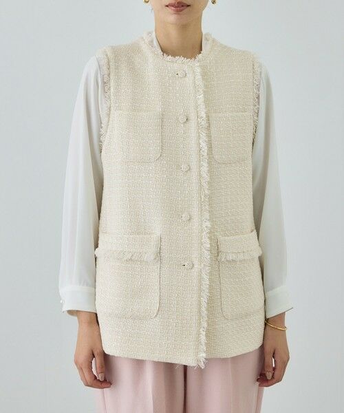 ROPE' / ロペ ベスト | ミックスツイードジレベスト/26SS | 詳細16