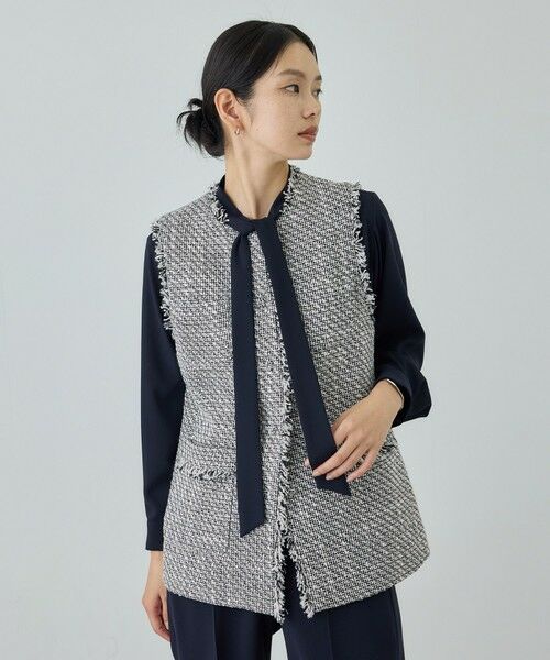 ROPE' / ロペ ベスト | ミックスツイードジレベスト/26SS | 詳細3