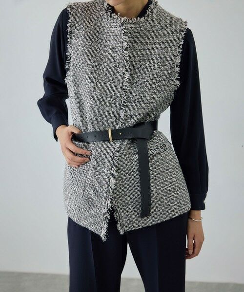 ROPE' / ロペ ベスト | ミックスツイードジレベスト/26SS | 詳細4