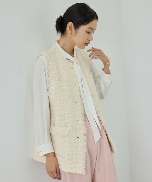 ROPE' / ロペ ベスト | ミックスツイードジレベスト/26SS | 詳細6