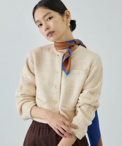 ROPE' / ロペ カーディガン・ボレロ | ツイードニットショート丈カーディガン/イージーケア