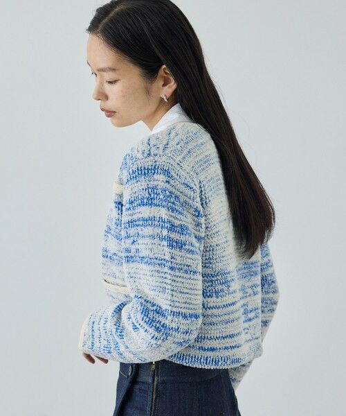 ROPE' / ロペ カーディガン・ボレロ | ツイードニットショート丈カーディガン/イージーケア | 詳細1