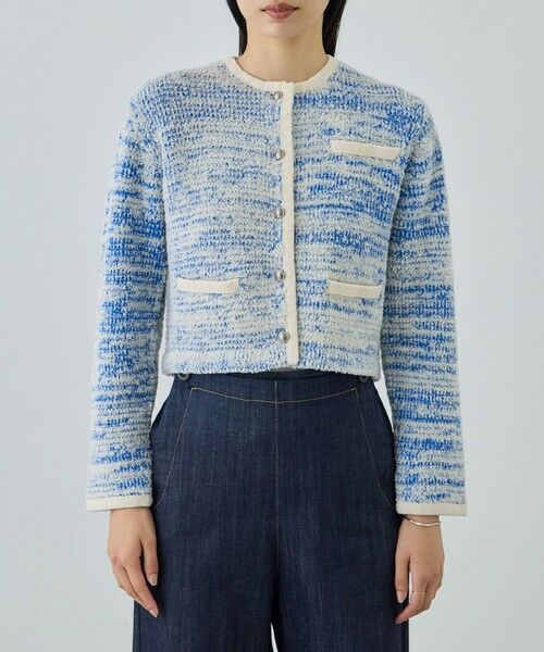 ROPE' / ロペ カーディガン・ボレロ | ツイードニットショート丈カーディガン/イージーケア | 詳細10