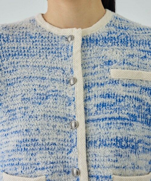 ROPE' / ロペ カーディガン・ボレロ | ツイードニットショート丈カーディガン/イージーケア | 詳細13