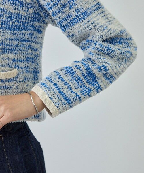 ROPE' / ロペ カーディガン・ボレロ | ツイードニットショート丈カーディガン/イージーケア | 詳細15