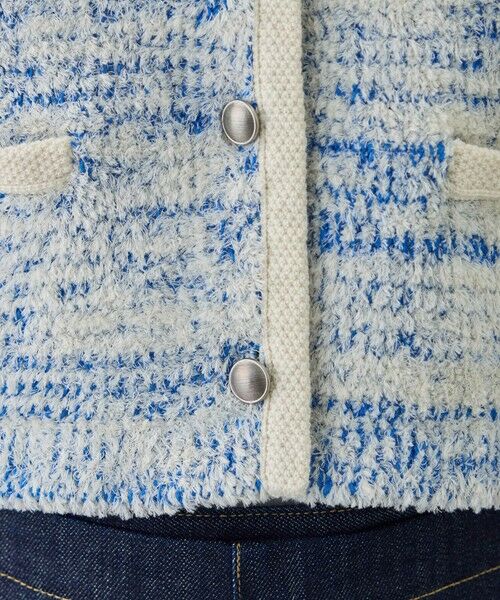 ROPE' / ロペ カーディガン・ボレロ | ツイードニットショート丈カーディガン/イージーケア | 詳細16