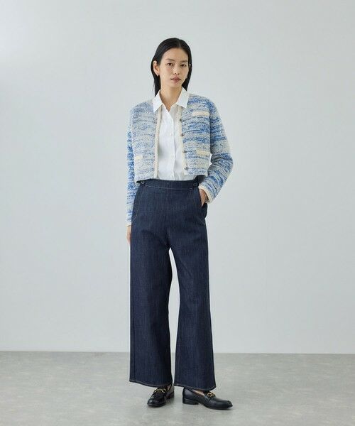 ROPE' / ロペ カーディガン・ボレロ | ツイードニットショート丈カーディガン/イージーケア | 詳細2