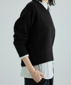 ROPE' / ロペ ニット・セーター | スーパーファインメリノウールスパンコールニット