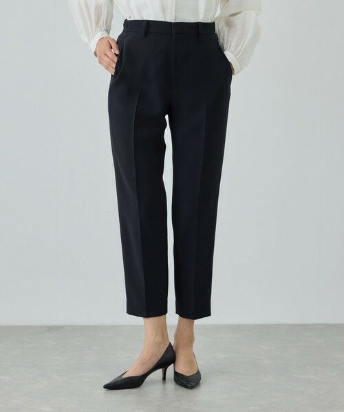 ROPE' / ロペ スラックス・ドレスパンツ | トリアセダブルクロス テーパードパンツ/イージーケア・セットアップ対応・26SS | 詳細10