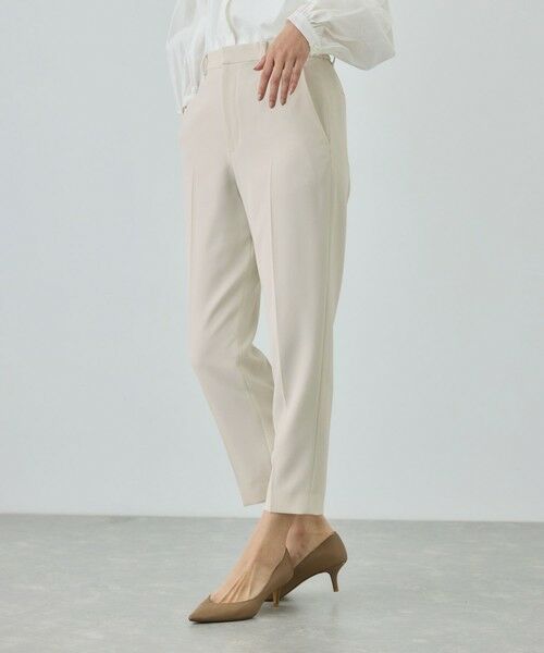 ROPE' / ロペ スラックス・ドレスパンツ | トリアセダブルクロス テーパードパンツ/イージーケア・セットアップ対応・26SS | 詳細11