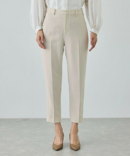 ROPE' / ロペ スラックス・ドレスパンツ | トリアセダブルクロス テーパードパンツ/イージーケア・セットアップ対応・26SS | 詳細12