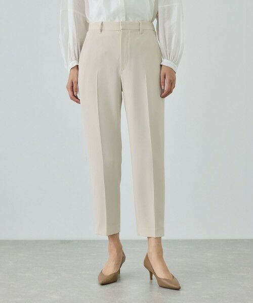 ROPE' / ロペ スラックス・ドレスパンツ | トリアセダブルクロス テーパードパンツ/イージーケア・セットアップ対応・26SS | 詳細2