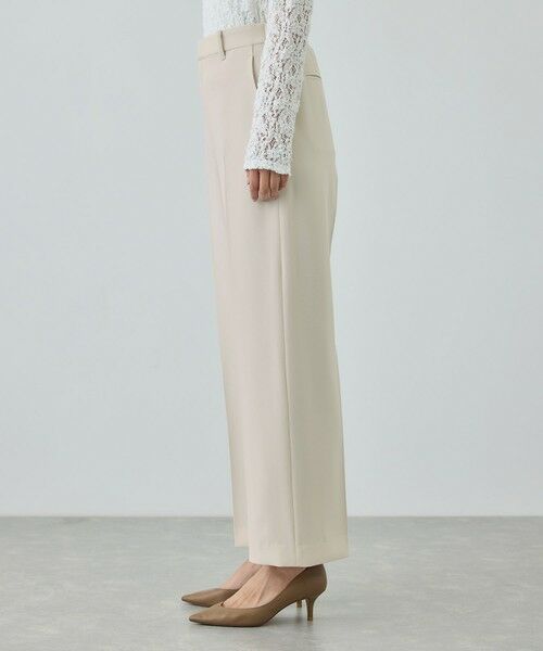 ROPE' / ロペ その他パンツ | トリアセダブルクロス ストレートワイドパンツ/イージーケア・セットアップ対応・26SS | 詳細13