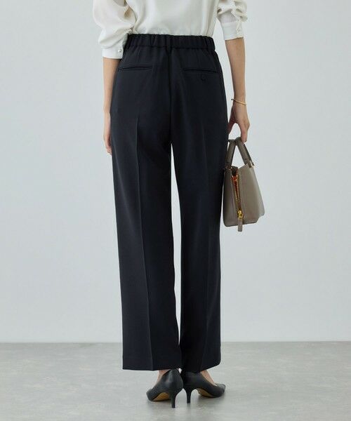 ROPE' / ロペ その他パンツ | トリアセダブルクロス ストレートワイドパンツ/イージーケア・セットアップ対応・26SS | 詳細2