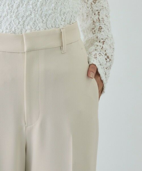 ROPE' / ロペ その他パンツ | トリアセダブルクロス ストレートワイドパンツ/イージーケア・セットアップ対応・26SS | 詳細22