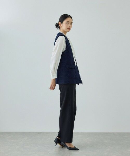 ROPE' / ロペ その他パンツ | トリアセダブルクロス ストレートワイドパンツ/イージーケア・セットアップ対応・26SS | 詳細5