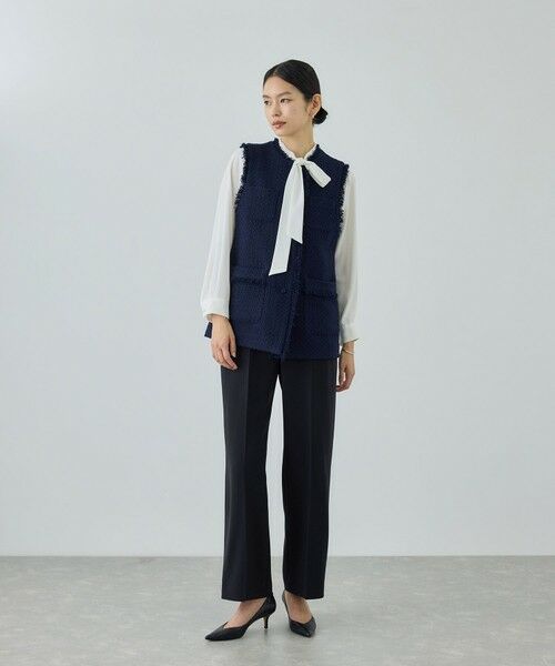 ROPE' / ロペ その他パンツ | トリアセダブルクロス ストレートワイドパンツ/イージーケア・セットアップ対応・26SS | 詳細6