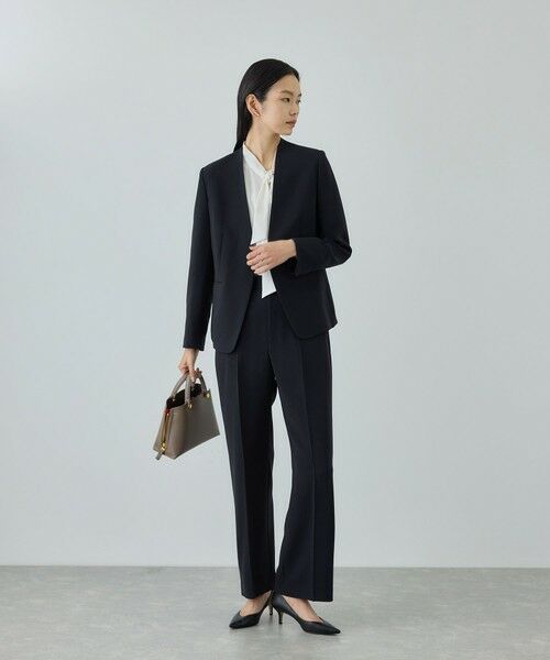 ROPE' / ロペ その他パンツ | トリアセダブルクロス ストレートワイドパンツ/イージーケア・セットアップ対応・26SS | 詳細7