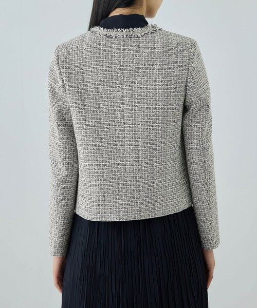 ROPE' / ロペ ノーカラージャケット | ミックスツイードノーカラージャケット/26SS | 詳細18