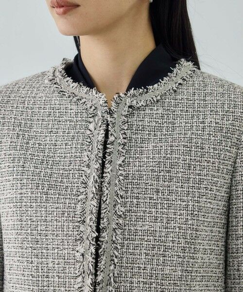 ROPE' / ロペ ノーカラージャケット | ミックスツイードノーカラージャケット/26SS | 詳細19