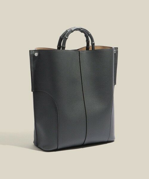 ROPE' / ロペ トートバッグ | 【E'POR】BAMBOO BAG Large/A4対応・通勤・26SS新色（グレー(07)）
